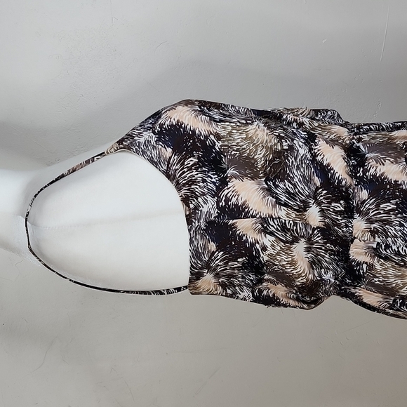 Halston Heritage Silk Beaded Cocktail Dress Size 4 - Picture 8 of 14